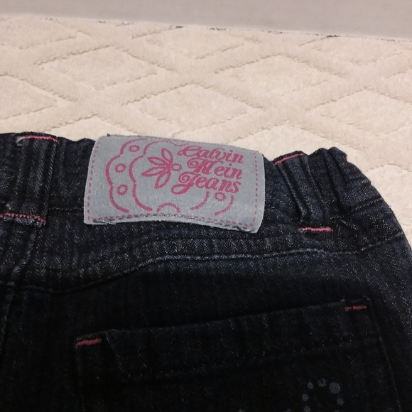 Calvin Klein pinstripe jeans with flowers - Picture 9 of 9